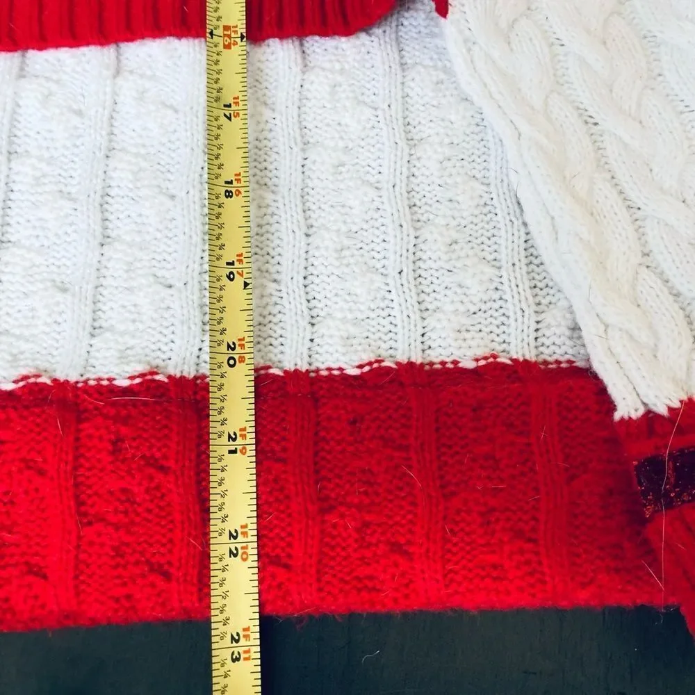 XL Christmas Dog Candy Cane Sweater